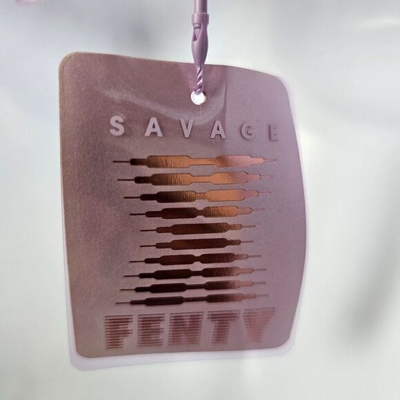 Savage X Fenty Bra Unlined Pink Metallic Gold Lace Mesh Wireless Women's S NWT - Picture 9 of 16